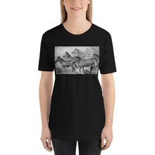 Load image into Gallery viewer, Classic Crew Neck Tee - Zebras on the Run - Ronz-Design-Unique-Apparel
