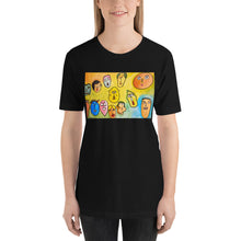 Load image into Gallery viewer, Classic Crew Neck Tee - Faces - Ronz-Design-Unique-Apparel
