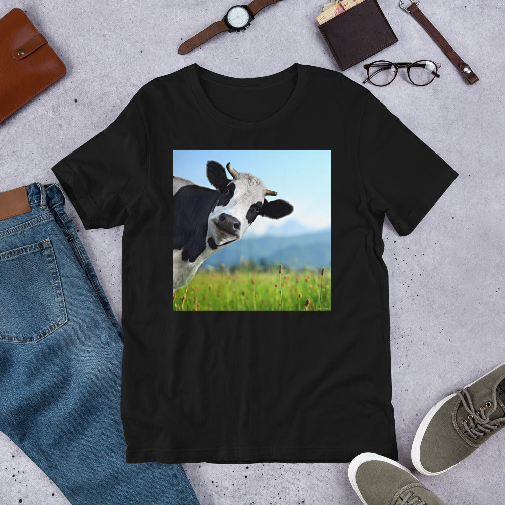 Classic Crew Neck Tee - Cow - Ronz-Design-Unique-Apparel