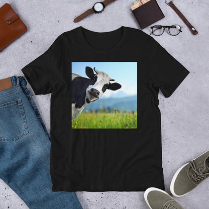 Classic Crew Neck Tee - Cow - Ronz-Design-Unique-Apparel