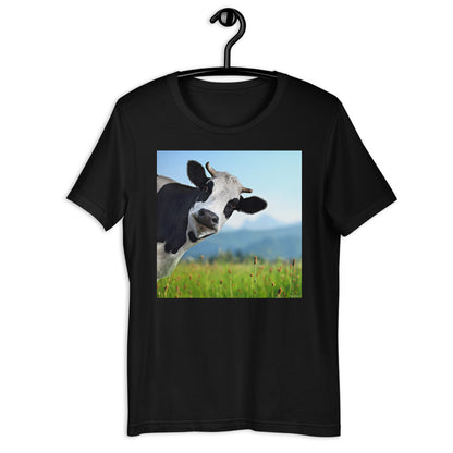 Classic Crew Neck Tee - Cow - Ronz-Design-Unique-Apparel