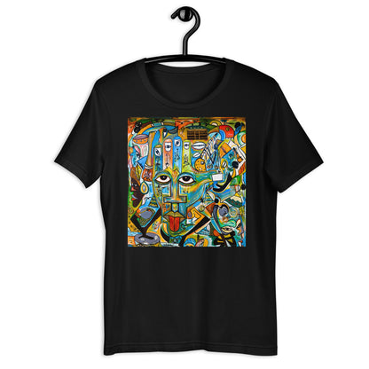 Classic Crew Neck Tee - Grunge Art - Ronz-Design-Unique-Apparel