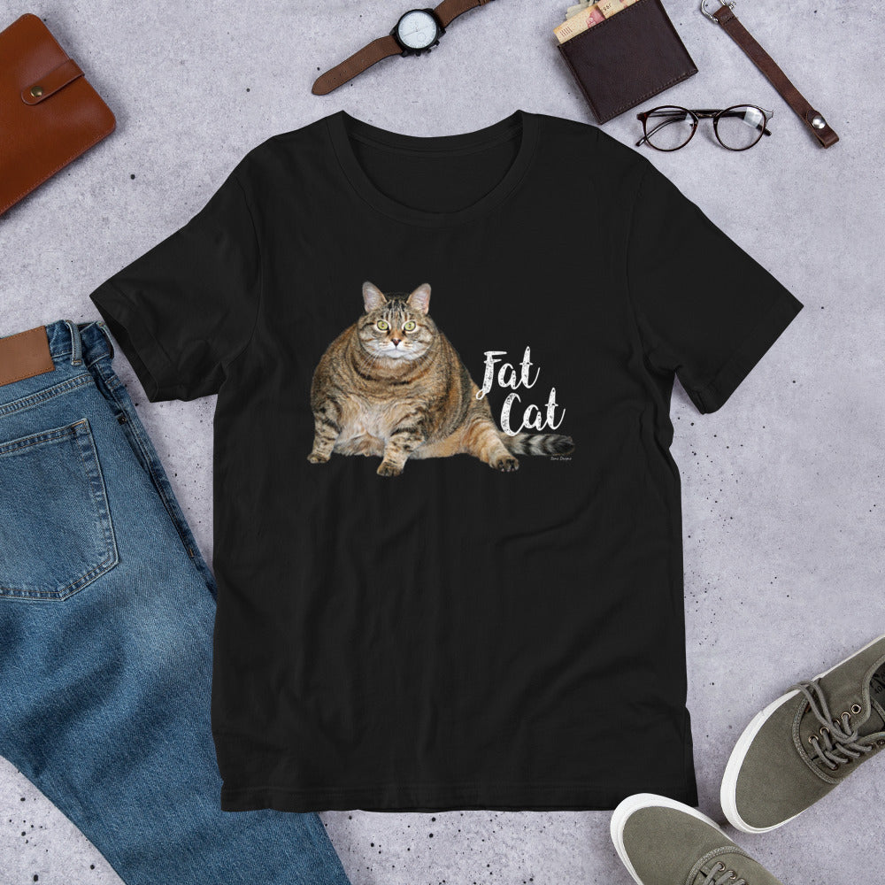Classic Crew Neck Tee - Fat Cat - Ronz-Design-Unique-Apparel