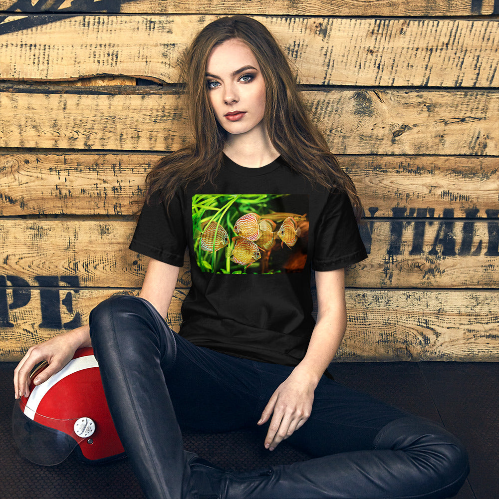 Classic Crew Neck Tee - Discus - Ronz-Design-Unique-Apparel