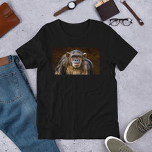 Load image into Gallery viewer, Classic Crew Neck Tee - Chimpanzee Portrait - Ronz-Design-Unique-Apparel
