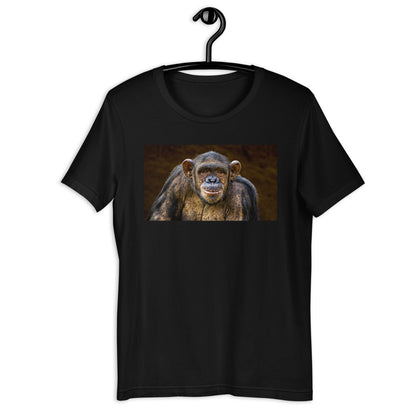 Classic Crew Neck Tee - Chimpanzee Portrait - Ronz-Design-Unique-Apparel