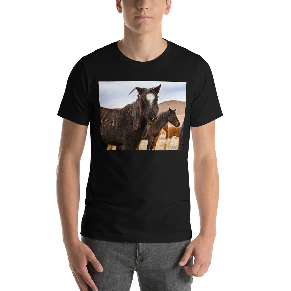 Classic Crew Neck Tee - Wild Mustangs - Ronz-Design-Unique-Apparel