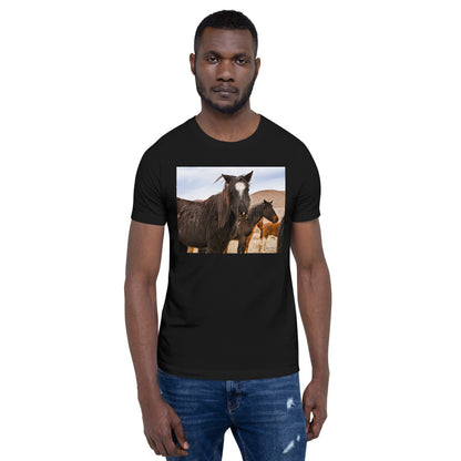 Classic Crew Neck Tee - Wild Mustangs - Ronz-Design-Unique-Apparel