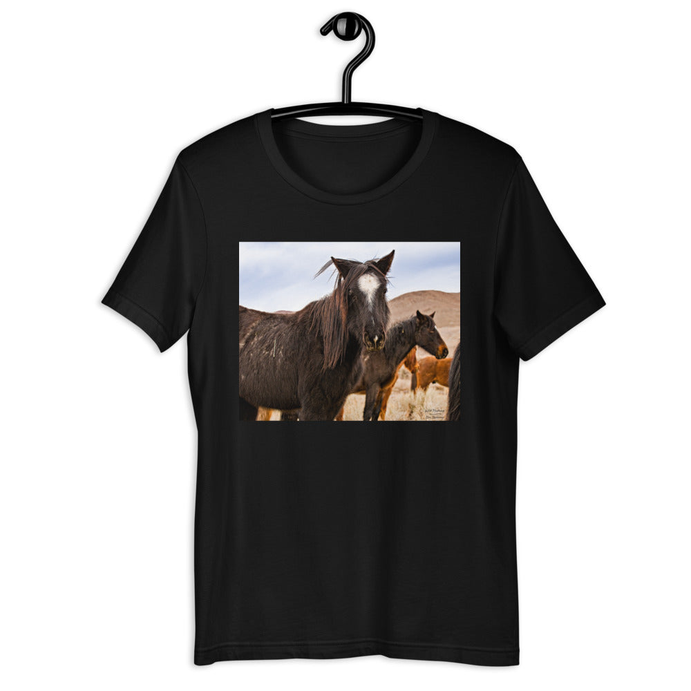 Classic Crew Neck Tee - Wild Mustangs - Ronz-Design-Unique-Apparel