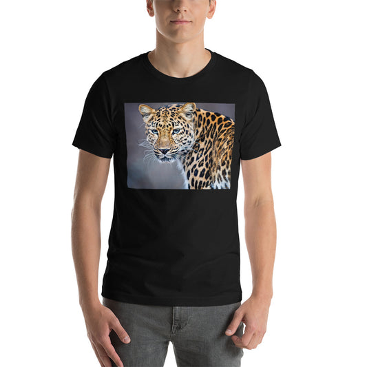 Classic Crew Neck Tee - Blue Eyed Leopard - Ronz-Design-Unique-Apparel