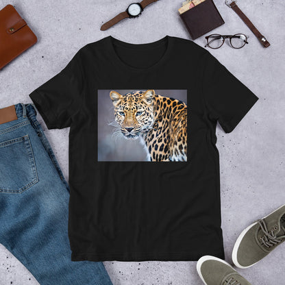 Classic Crew Neck Tee - Blue Eyed Leopard - Ronz-Design-Unique-Apparel