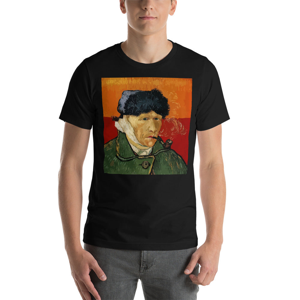 Classic Crew Neck Tee - van Gogh: Self Portrait - Ronz-Design-Unique-Apparel