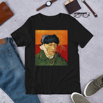Classic Crew Neck Tee - van Gogh: Self Portrait - Ronz-Design-Unique-Apparel