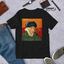 Load image into Gallery viewer, Classic Crew Neck Tee - van Gogh: Self Portrait - Ronz-Design-Unique-Apparel
