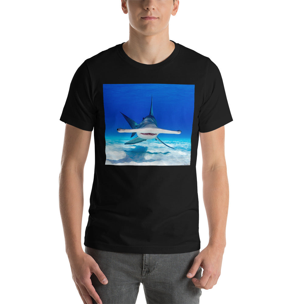 Classic Crew Neck Tee - Hammerhead Dead Ahead - Ronz-Design-Unique-Apparel