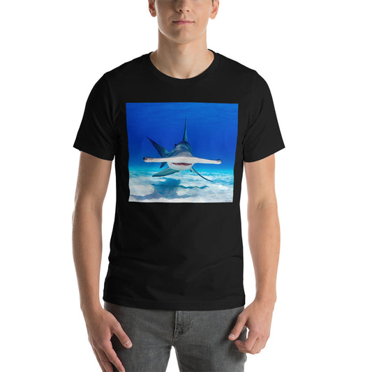 Classic Crew Neck Tee - Hammerhead Dead Ahead - Ronz-Design-Unique-Apparel