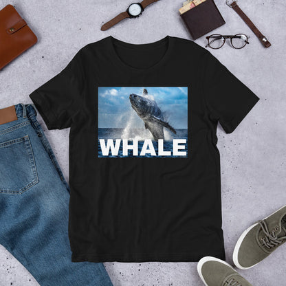Classic Crew Neck Tee - Humpback Breach - Ronz-Design-Unique-Apparel