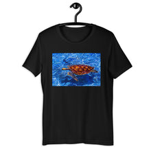Load image into Gallery viewer, Classic Crew Neck Tee - Turtle in Blue Water - Ronz-Design-Unique-Apparel
