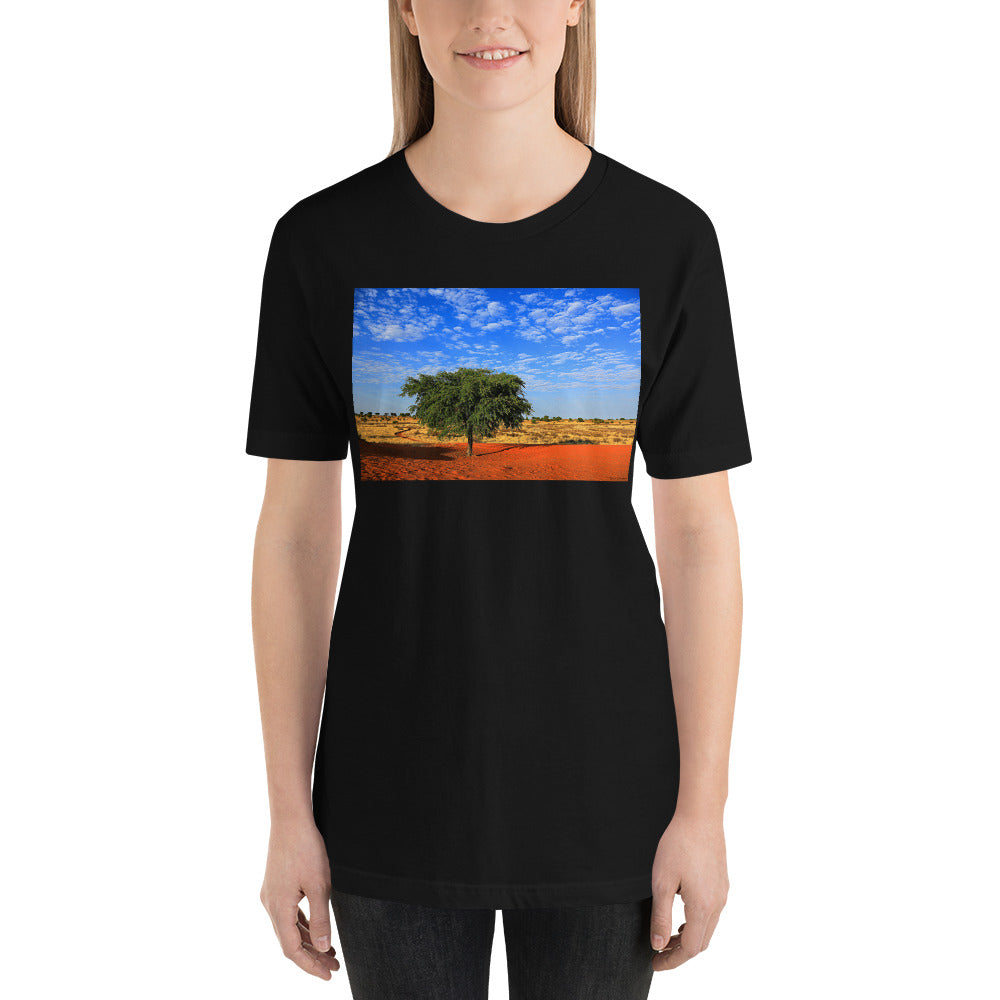 Classic Crew Neck Tee - A Tree in Africa - Ronz-Design-Unique-Apparel
