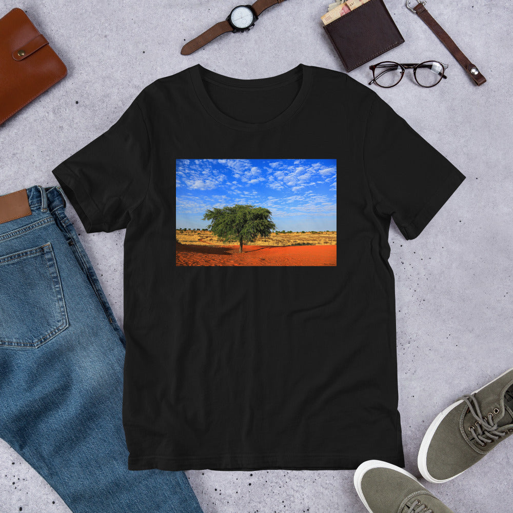 Classic Crew Neck Tee - A Tree in Africa - Ronz-Design-Unique-Apparel