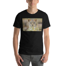 Load image into Gallery viewer, Classic Crew Neck Tee - Green Eyed Leopard - Ronz-Design-Unique-Apparel
