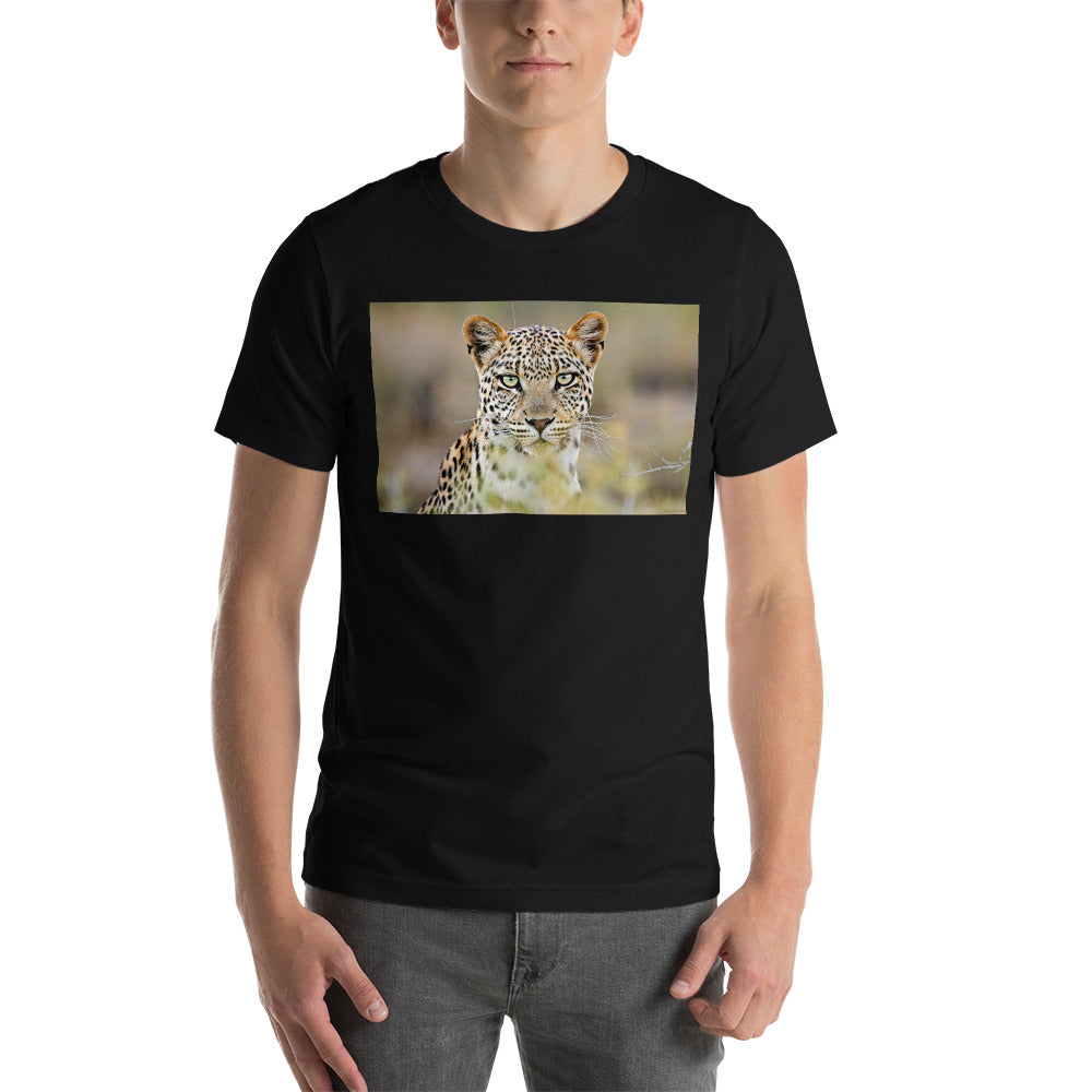 Classic Crew Neck Tee - Green Eyed Leopard - Ronz-Design-Unique-Apparel