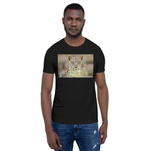 Load image into Gallery viewer, Classic Crew Neck Tee - Green Eyed Leopard - Ronz-Design-Unique-Apparel
