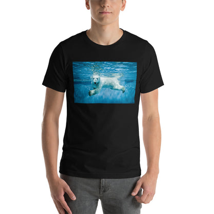 Classic Crew Neck Tee - Polar Bear Paddle - Ronz-Design-Unique-Apparel
