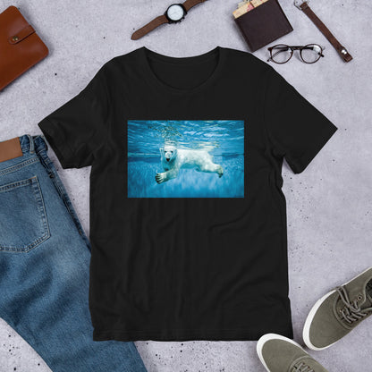 Classic Crew Neck Tee - Polar Bear Paddle - Ronz-Design-Unique-Apparel