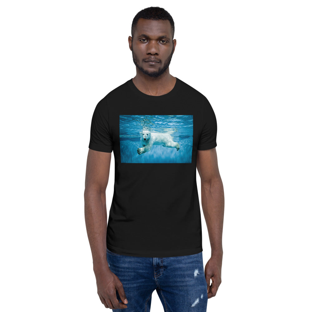 Classic Crew Neck Tee - Polar Bear Paddle - Ronz-Design-Unique-Apparel