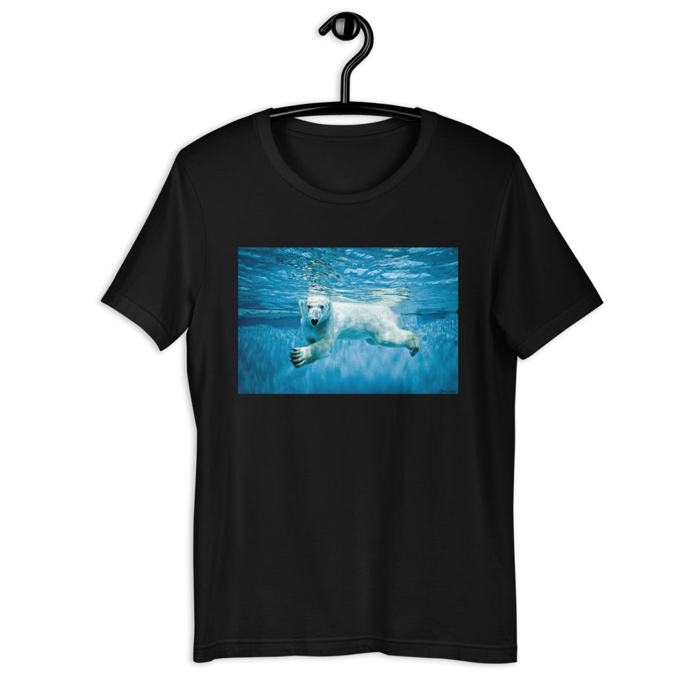 Classic Crew Neck Tee - Polar Bear Paddle - Ronz-Design-Unique-Apparel