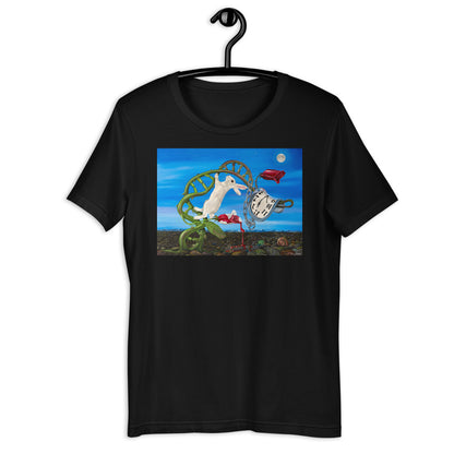 Classic Crew Neck Tee - Dali Rabbit - Ronz-Design-Unique-Apparel
