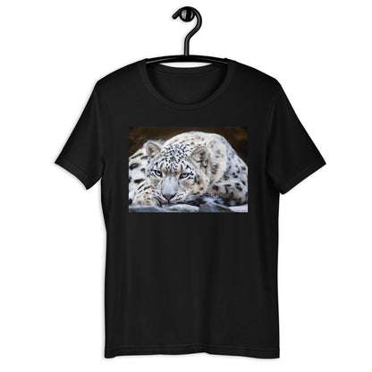 Classic Crew Neck Tee - Snow Leopard - Ronz-Design-Unique-Apparel