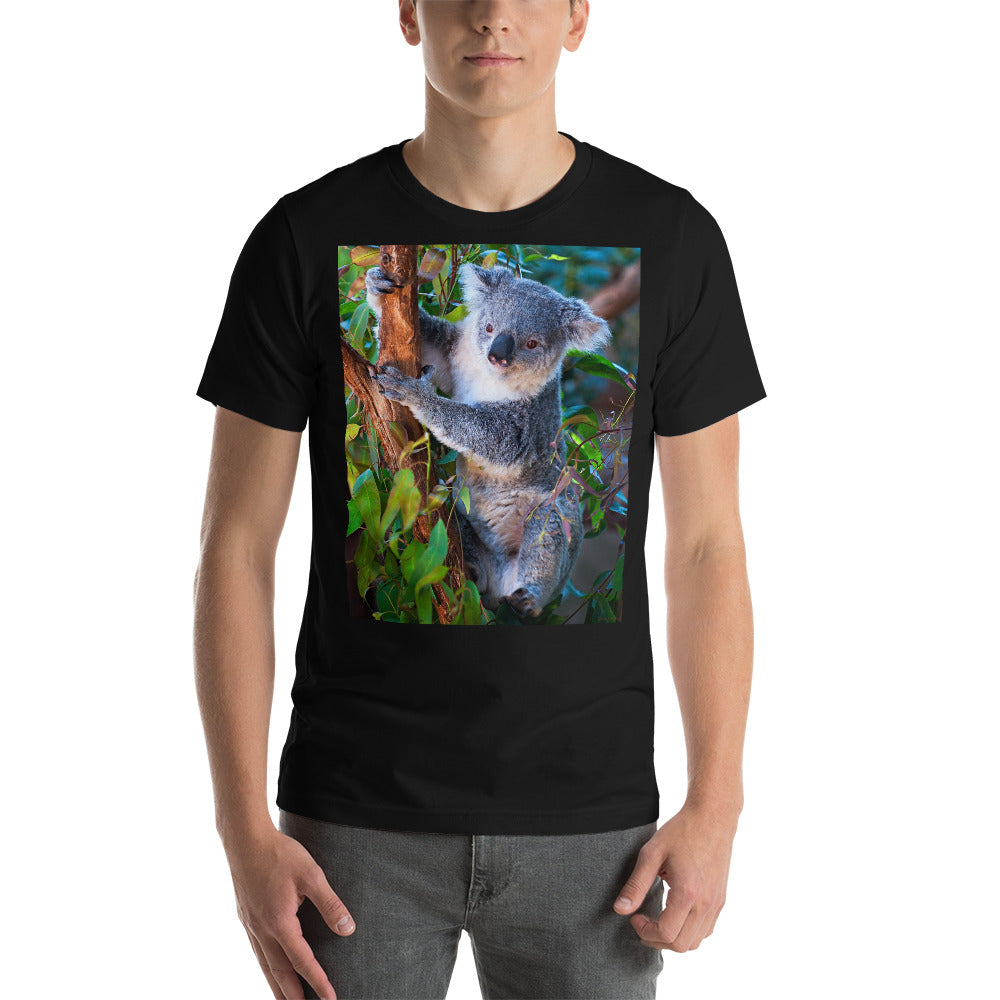 Classic Crew Neck Tee - Koala in a Tree - Ronz-Design-Unique-Apparel