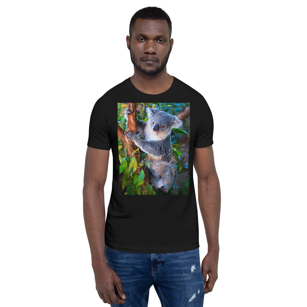 Classic Crew Neck Tee - Koala in a Tree - Ronz-Design-Unique-Apparel