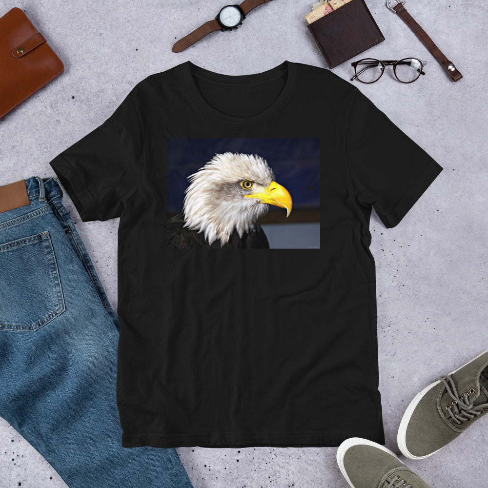 Classic Crew Neck Tee - Bald Eagle - Ronz-Design-Unique-Apparel