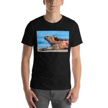 Classic Crew Neck Tee - Basking Galapagos Marine Iguana - Ronz-Design-Unique-Apparel