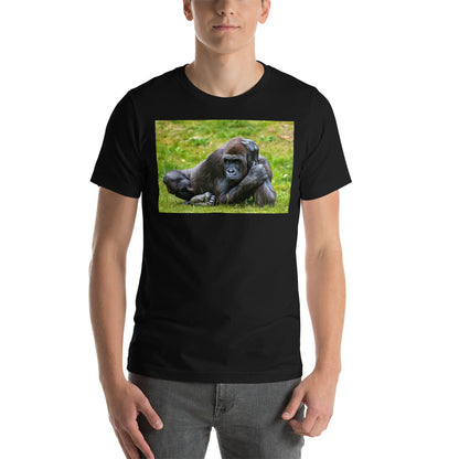 Classic Crew Neck Tee - Gorilla in the Grass - Ronz-Design-Unique-Apparel