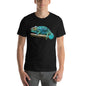 Classic Crew Neck Tee - Turquoise Blue Chameleon - Ronz-Design-Unique-Apparel