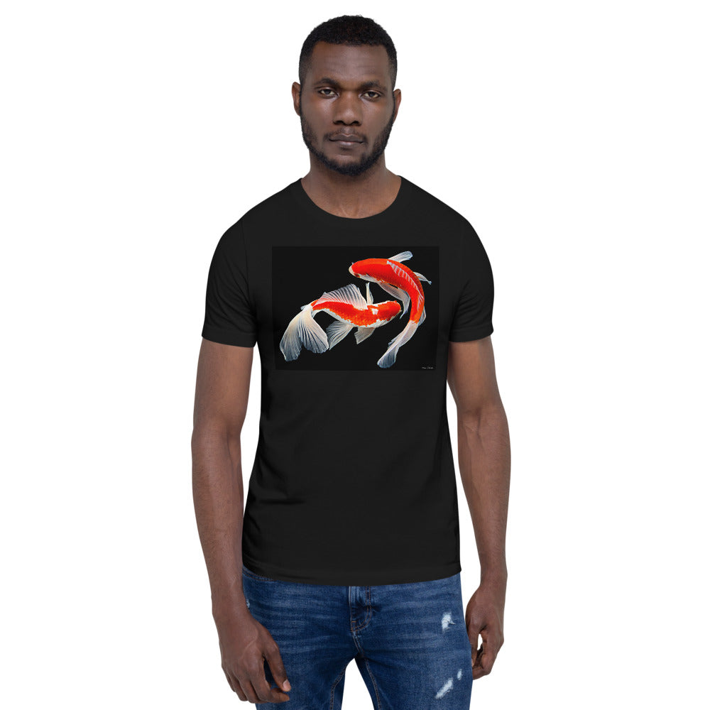 Classic Crew Neck Tee - Two Koi - Ronz-Design-Unique-Apparel