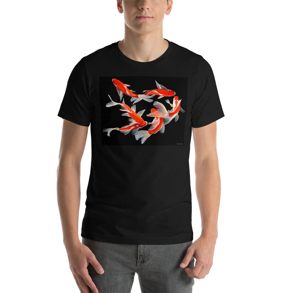 Classic Crew Neck Tee - Six Koi - Ronz-Design-Unique-Apparel