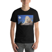 Load image into Gallery viewer, Classic Crew Neck Tee - Lion in Moonlight - Ronz-Design-Unique-Apparel
