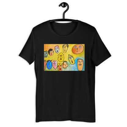 Classic Crew Neck Tee - Funny Faces - Ronz-Design-Unique-Apparel