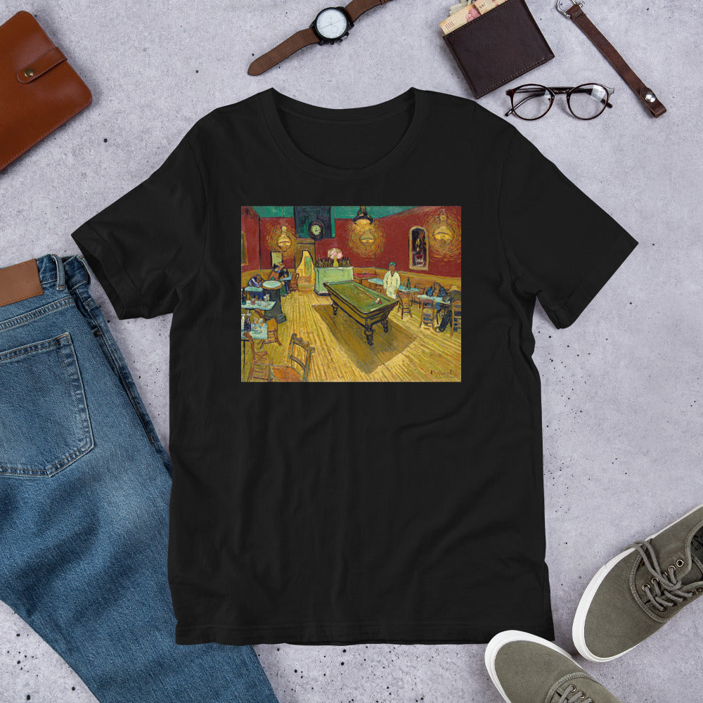 Classic Crew Neck Tee - van Gogh: Bar Room - Ronz-Design-Unique-Apparel