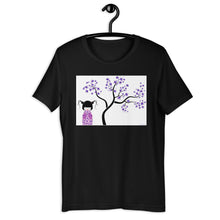 Load image into Gallery viewer, Everyday Elegant Tee - Kokeshi Doll with Purple Flowers
