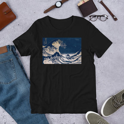 Premium Soft Crew Neck - Hokusai: Great Waves of Kanagawa Remix