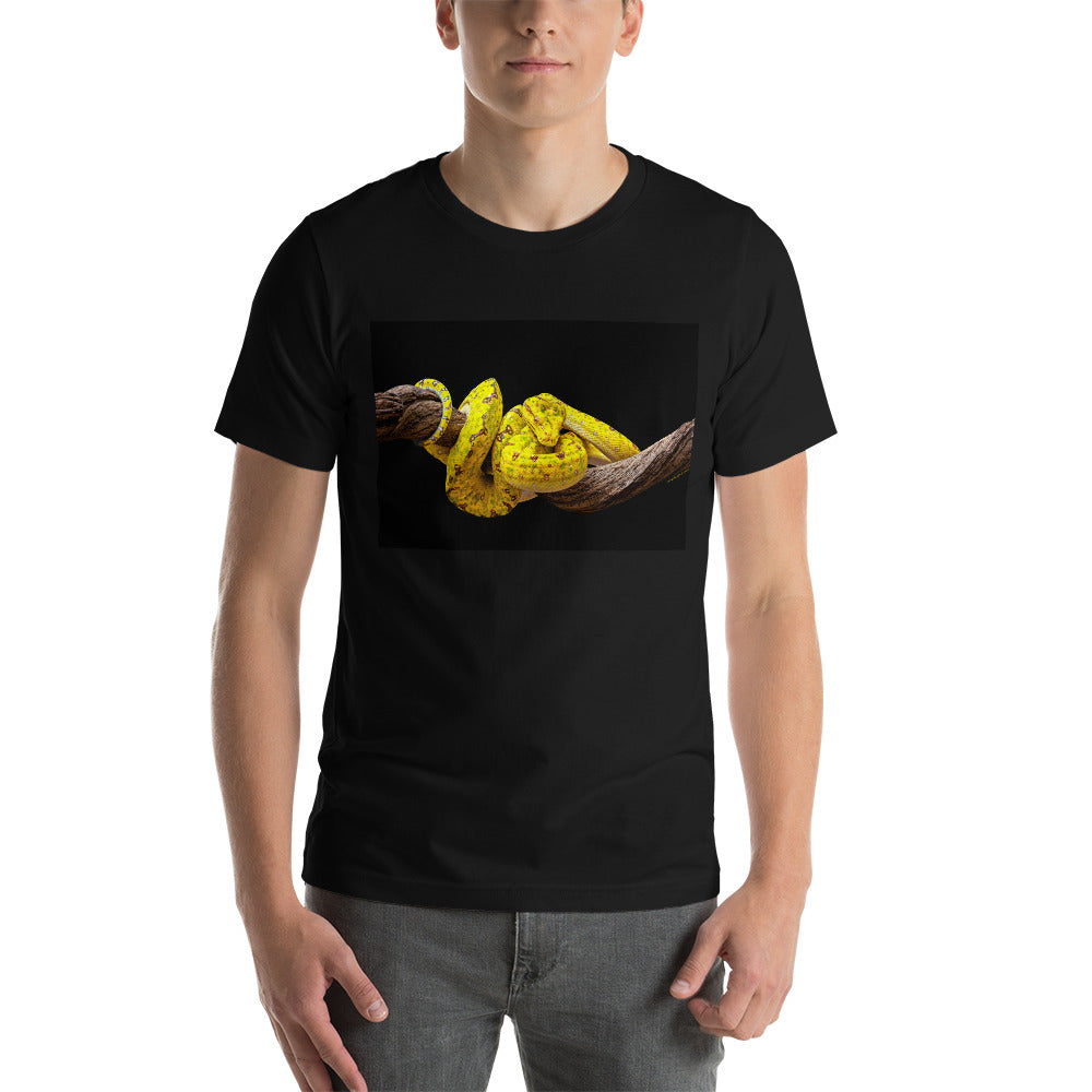 Premium Soft Crew Neck - Yellow Green Tree Python