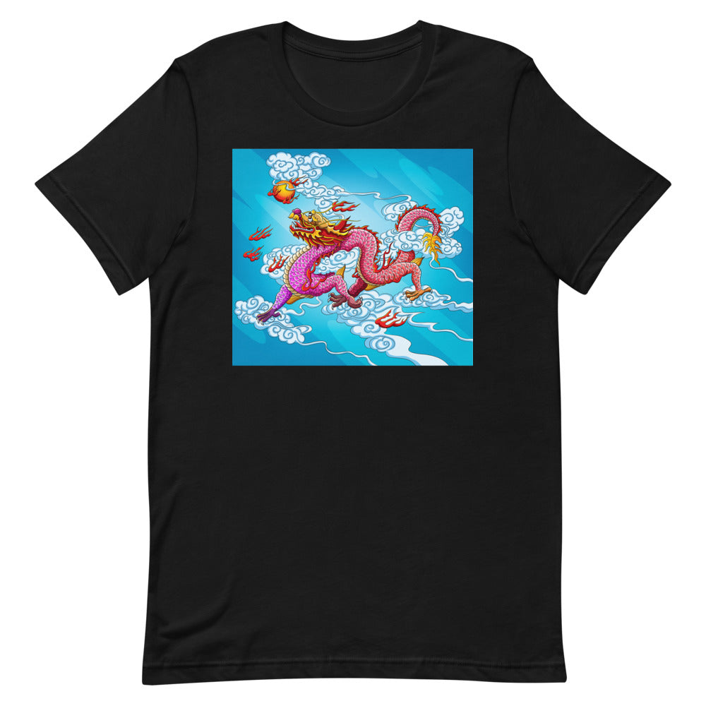Everyday Elegant Tee - Red Chinese Sky Dragon