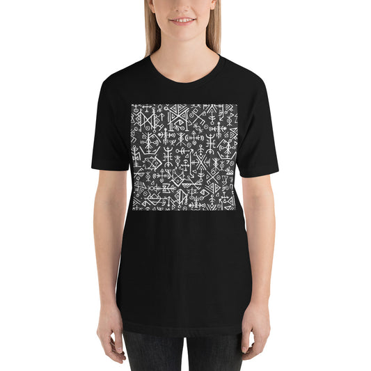 Everyday Elegant Tee - Runic Magic Hand Symbols