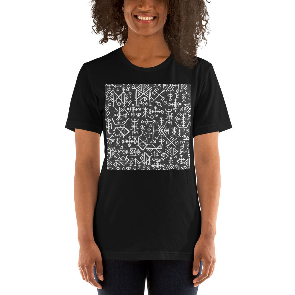 Everyday Elegant Tee - Runic Magic Hand Symbols